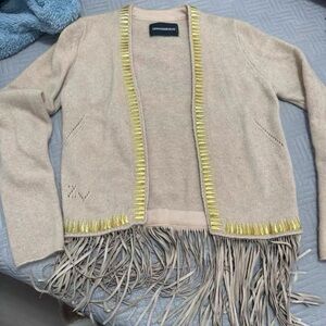 Zadig & Voltaire Beige Knit Cardigan